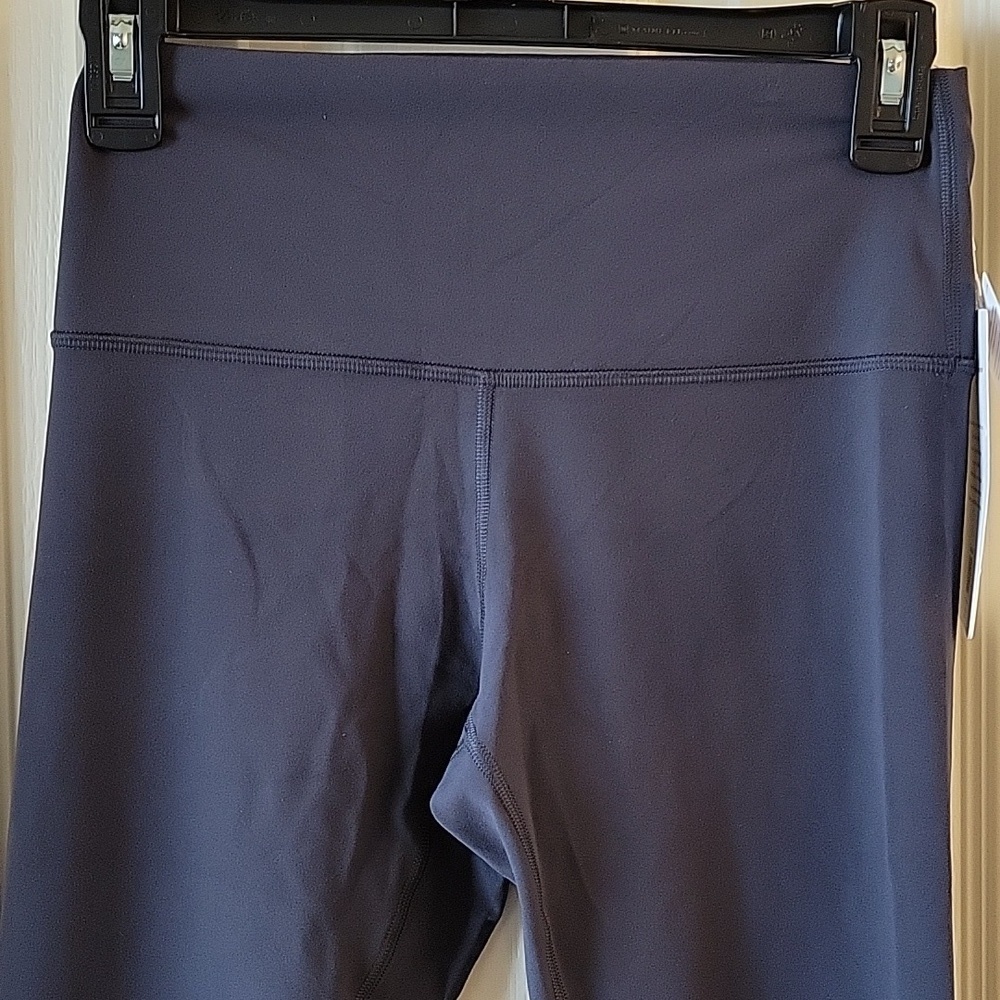 Women's M High-Waisted Leggings Grayish Blue M - Picture 8 of 16